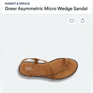 Market & Spruce Tan Strappy Sandals